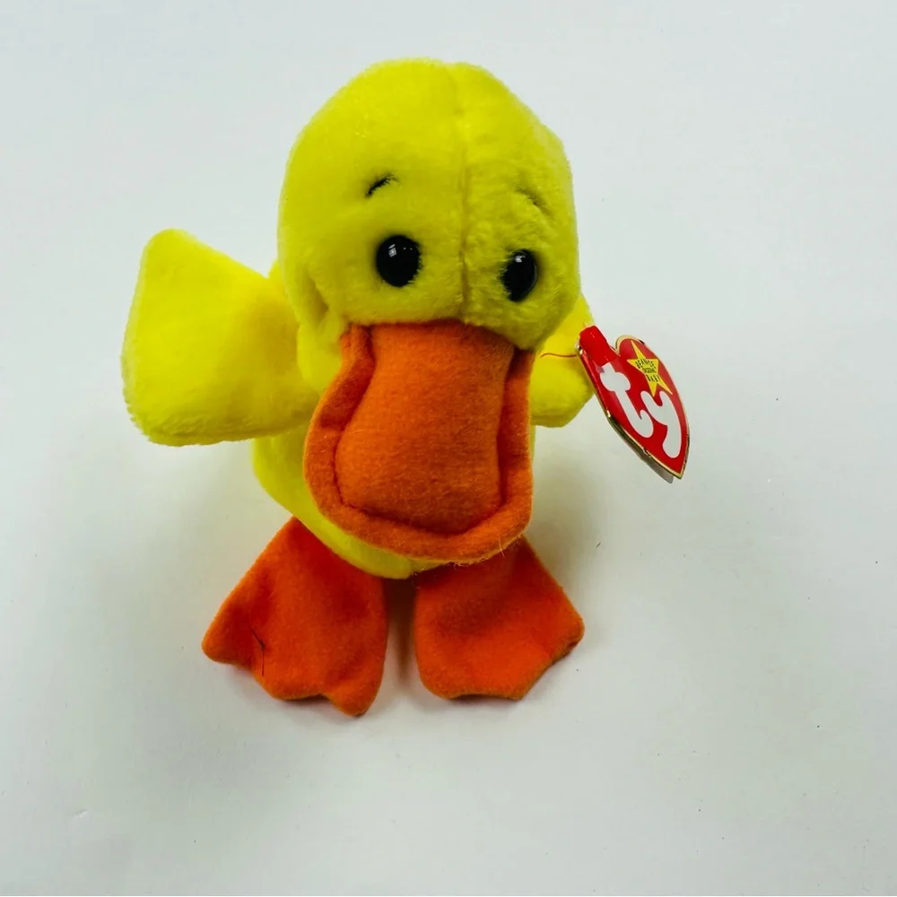 TY Beanie Babies Quackers The Duck Plush Stuffed Animal